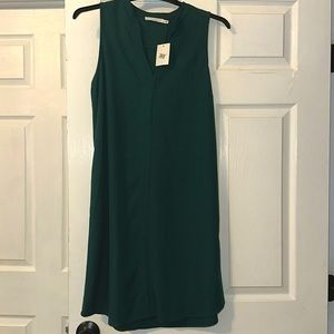 Green shirt dress